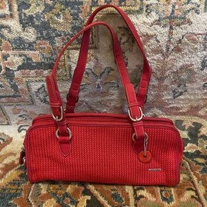 The Sak Woven Red Shoulder Bag | Y2K Purse |